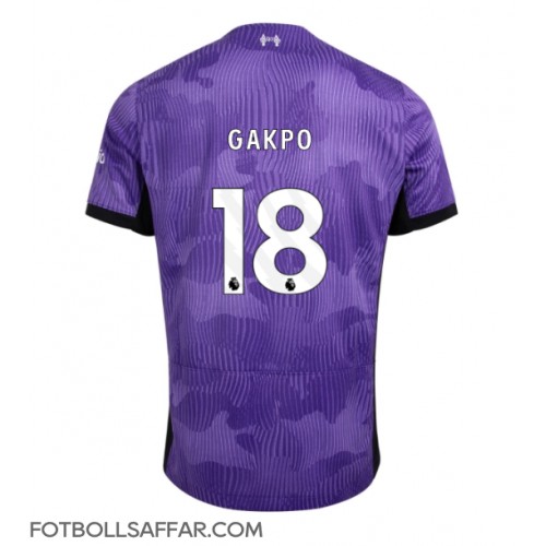Liverpool Cody Gakpo #18 Tredjeställ 2023-24 Kortärmad